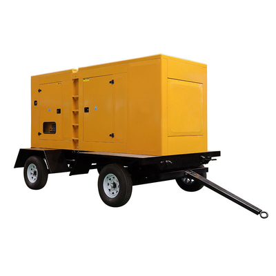 Super Silence Diesel Generators With Wheels 80kw 100kva Classic Movable Trailer Generator Enclosure CE ISO Approved XHYM-80GF